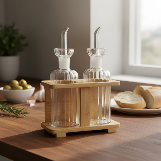 Glass Oil Dispenser - 2 Pcs